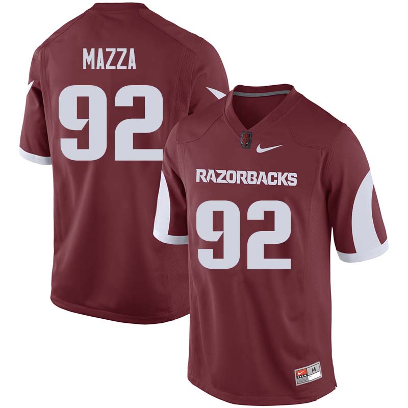 Men #92 Blake Mazza Arkansas Razorback College Football Jerseys Sale-Cardinal